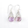 Oval Ametrine Gemstone 925 Sterling Silver Jewelry Earrings 1.64" For Women Gift CE-1-24