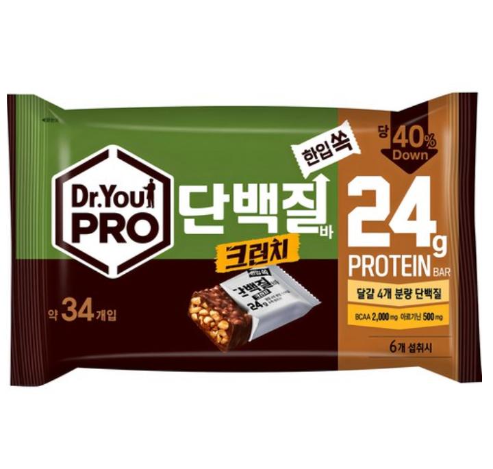 Dr.You Pro Protein Bar Crunch Bite-Size 34pcs, 420g