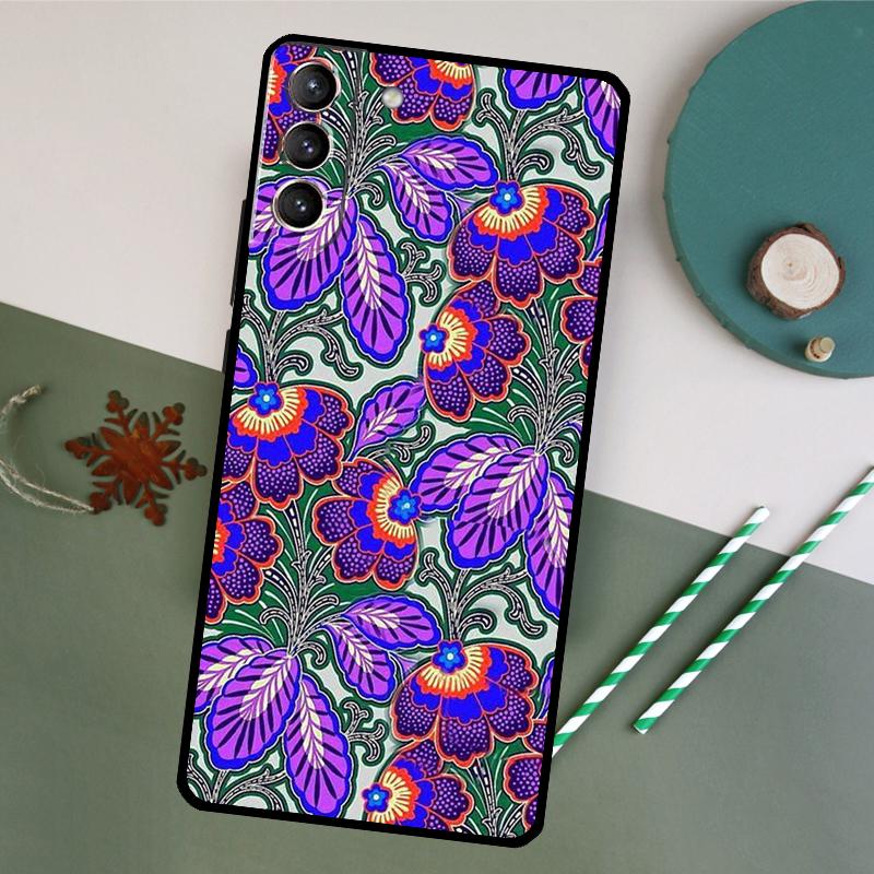 Wax Africa Case For Samsung Galaxy S23 S22 Ultra S20 S21 FE S8 S9 S10 Plus Note 10 20 Ultra Back Cover