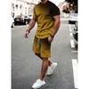 Men's Short-sleeved Shorts Casual Suit Fashionable Simple Sports Suit Comfortable Breathable Unisex Sports Clothing