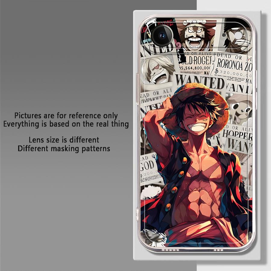 Soft Phone Cover Case for iPhone 17 Pro Max 12 Mini Air 16 13 Pro 14 Plus 15 XS Max 11 XR 7 8 One Piece Luffy