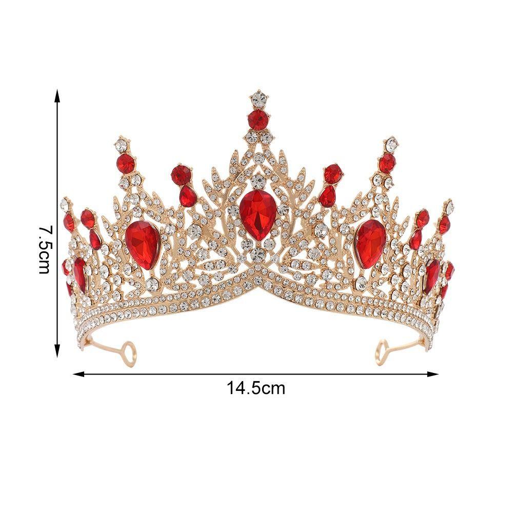 Shining Crystal Crystal Crown Headband Polished Finish Bridal Crown Tiara  Birthday Gift