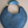 New Niche Design Straw Woven Crescent Bag Pu Soft Leather Texture Handbag Fashionable Women's Commuter Armpit Bag