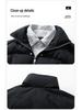 90% White Duck Down Puffer Jacket - Stand Collar, Fashionable, Trendy & Warm Outerwear