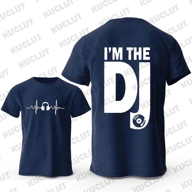 Music Symbol Heartbeat Graphic Women Men T Shirt Summer Fashion Tops for Women Mens Casual Tops Tee DJ T Shirt Male Clothes S