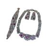 New Jewelry Set Full Of Zirconium Heavy Industry Exaggerated Fashion Banquet High-End Colored Treasure Necklace Earrings