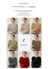 Women's Solid Color Cashmere Pullover: Round Neck, Seven-Stitch Cable Knit, Comfortable and Gentle Style, Warm Base Layer Sweater.