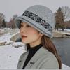 New Knitted Hats for Women Mom Hats Grandma Hats  Fashionable and Simple Woolen Hats Plus Velvet Fisherman Hats Basin Hats