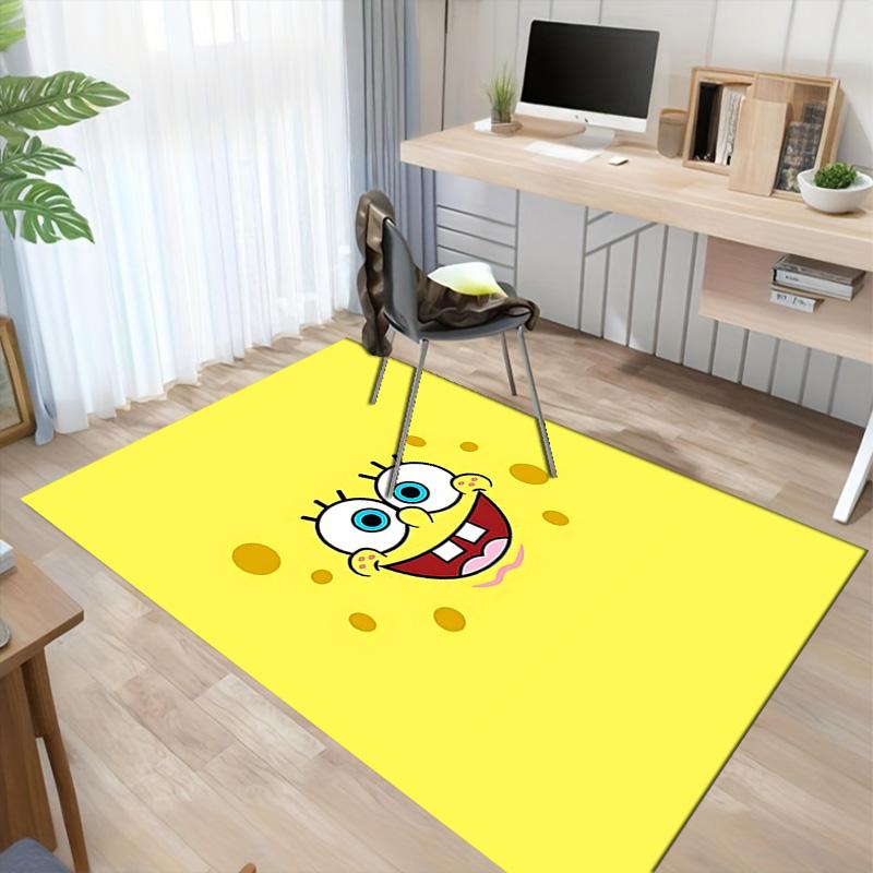 Spongebob Squarepants Carpet For Playroom Bedroom Living Room Sofa Home Decorkids Game Area Rug Nonslip Floor Mat