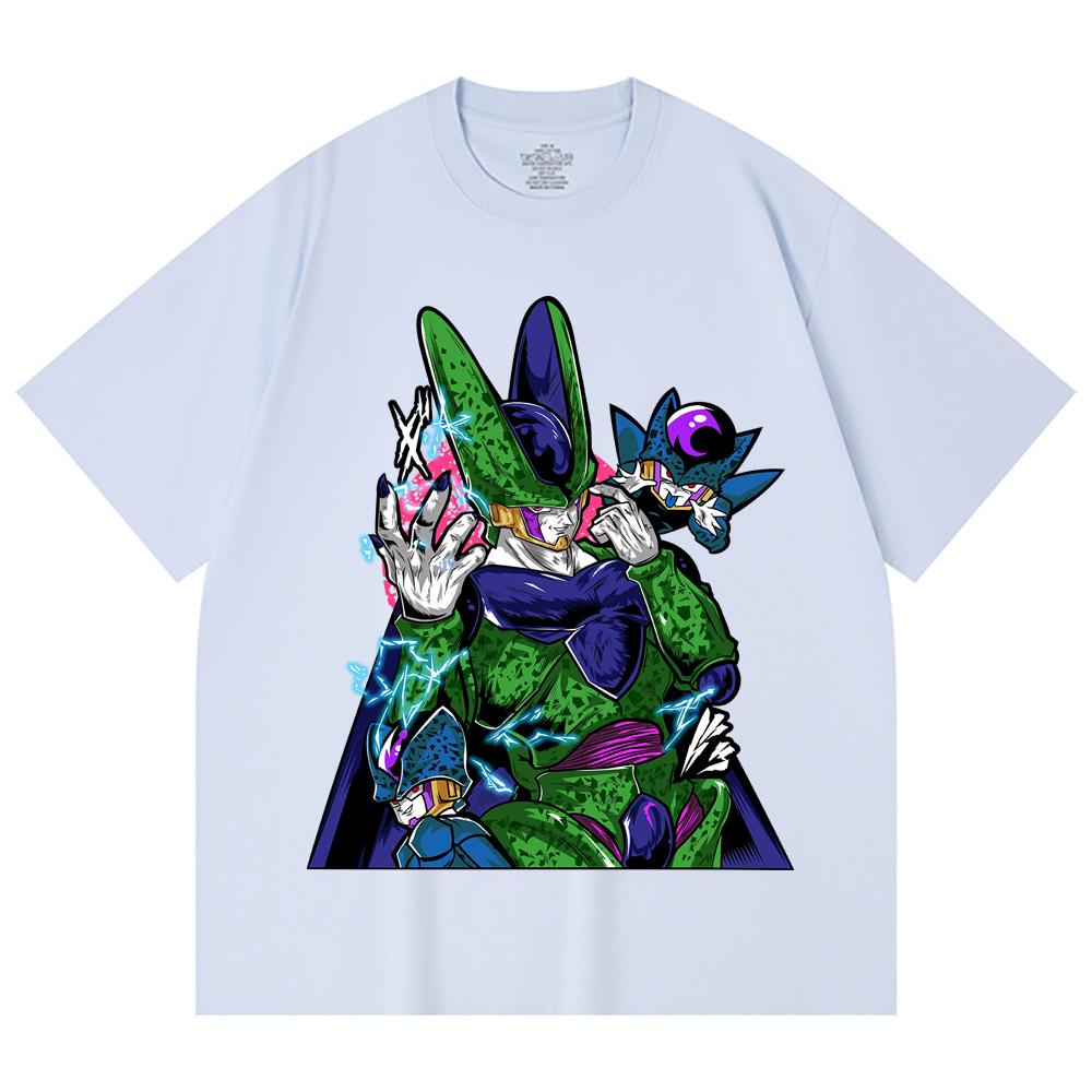 230 Gsm 100% Cotton Dragon Ball V29 Cell Print Unisex Heavy Cotton T Shirt