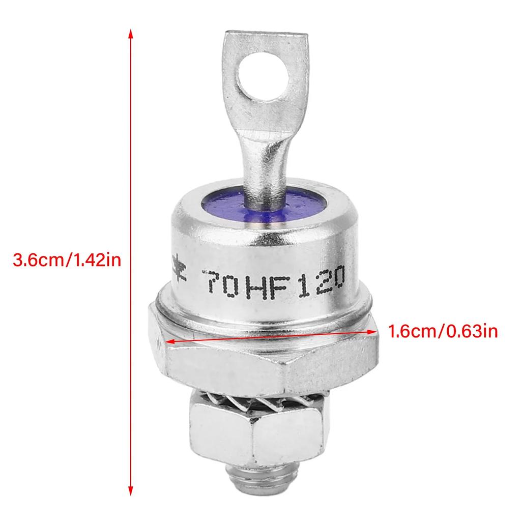 5 Pairs Rectifier Diode Spiral for Battery Charging 70HFR120/70HF120 70HFR120 Rectifier Diode Diode 70HF120 Rectifier Diode