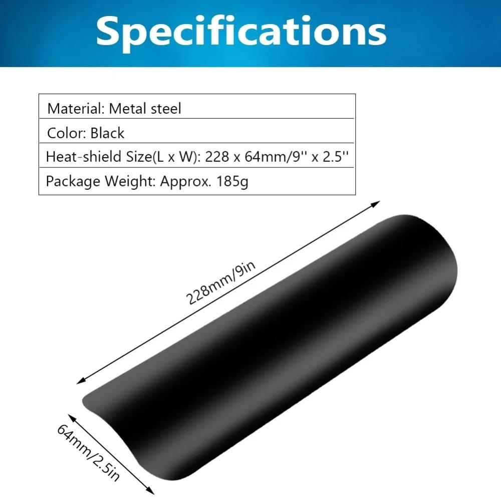 Aluminum Alloy Motorcycle Exhaust Heat Shield  for Harley Cruiser Bobber Chopper Modified Exhaust