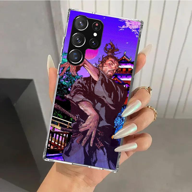 Anime Vagabond Samurai Phone Case for Samsung Galaxy S26 S24 S23 Ultra S25 Edge S22 S21 Plus S20 FE + Soft Print Shell Funda Gal
