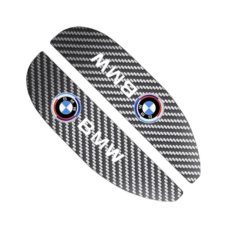 2 stuks Auto Achteruitkijkspiegel Sticker Regenwenkbrauw Voor BMW 50th Kith 5 Serie F20 E39 F10 F30 E90 E46 E60 G60 X5 E87 F11 G20 G32 G30