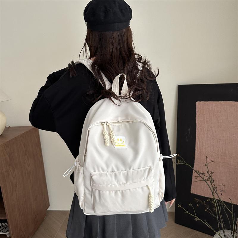 Student class schoolbag large capacity backpack light leisure versatile going out commuting fashion backpack