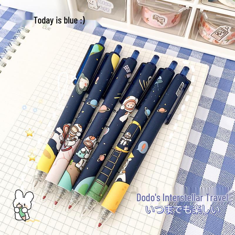 Interstellar Astronaut Cartoon Ballpoint Pen - Cute Moe Design for Students & Office