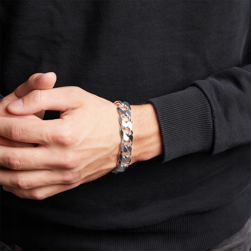 Women' Silver Bracelet 925 Silver Armor 18.5cm Full Armor