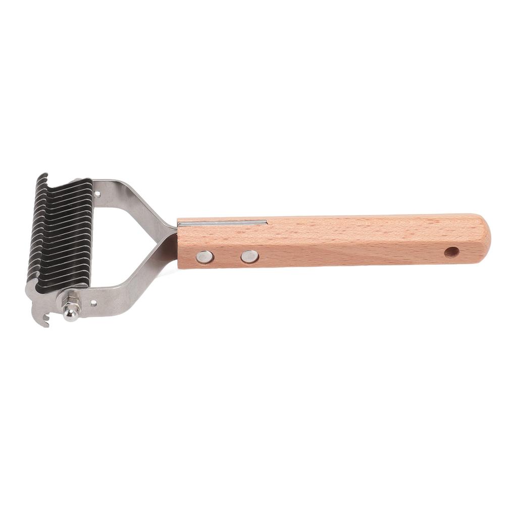 Pet Dematting Comb Double Sided Shedding Brush Stainless Steel Pet Grooming Brush Pet Undercoat