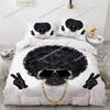 African Girl Bedding Set Duvet Cover 3d Bedding Fashion Design Decoration King Duvet Cover Set Double Bed Set Bedding Sets