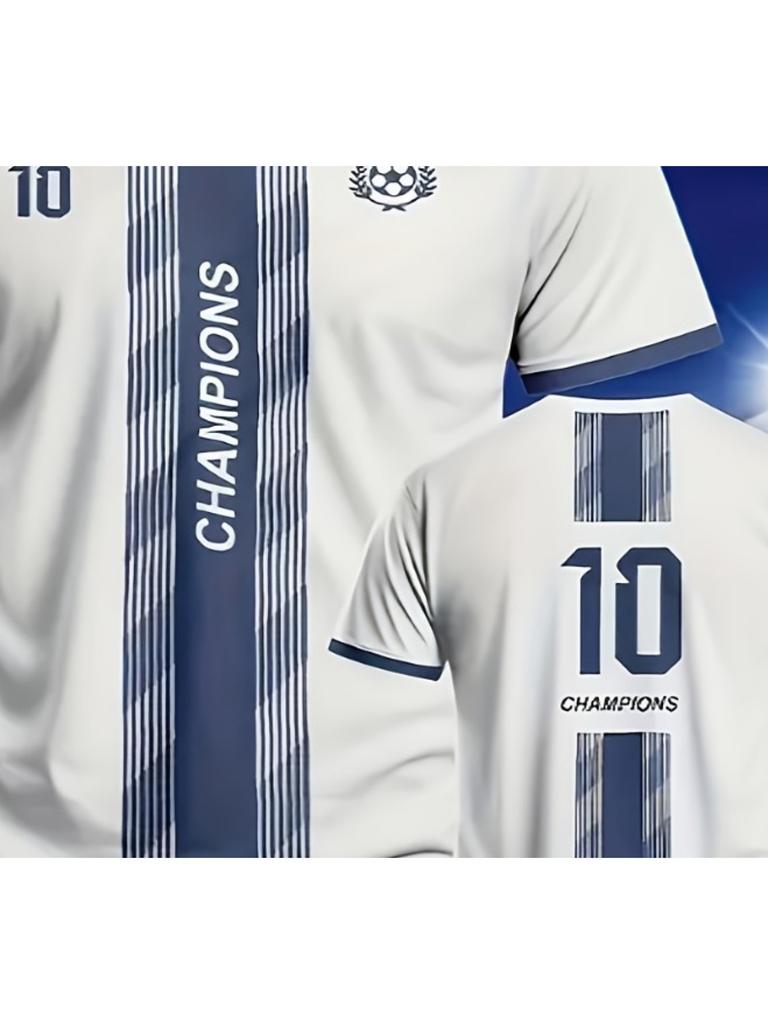 Football shirt, daily casual sports short sleeves, breathable, comfortable and versatile