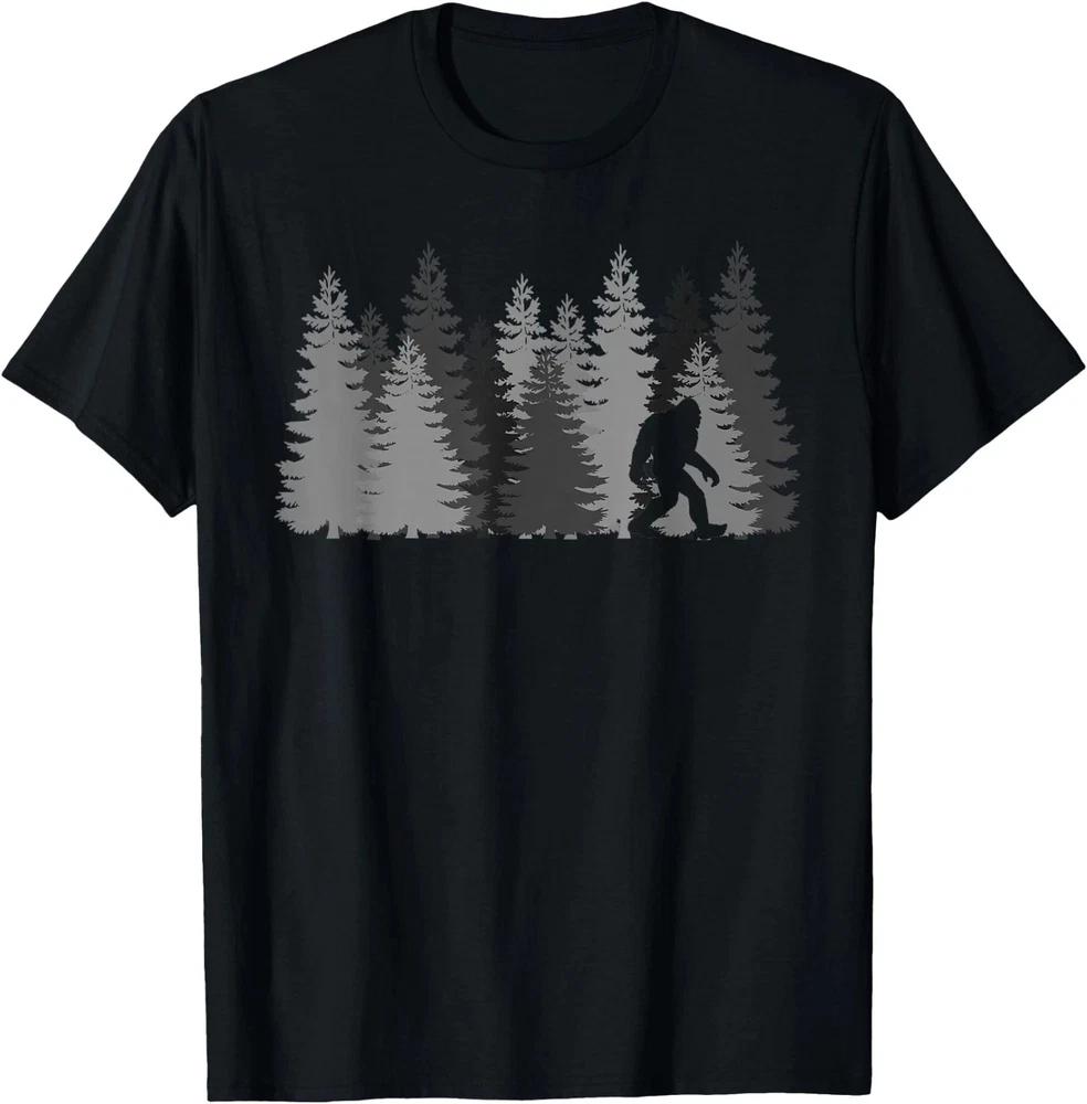 Bigfoot In The Forest Sasquatch TShirt Gift For Friends S