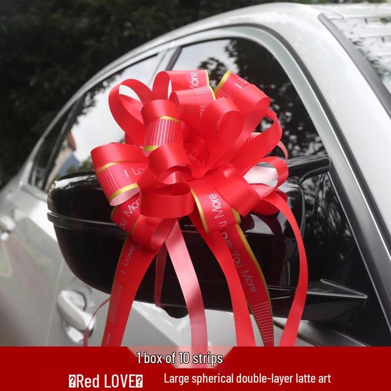 Large Wedding Car Ribbon Decoration for Bridal Team