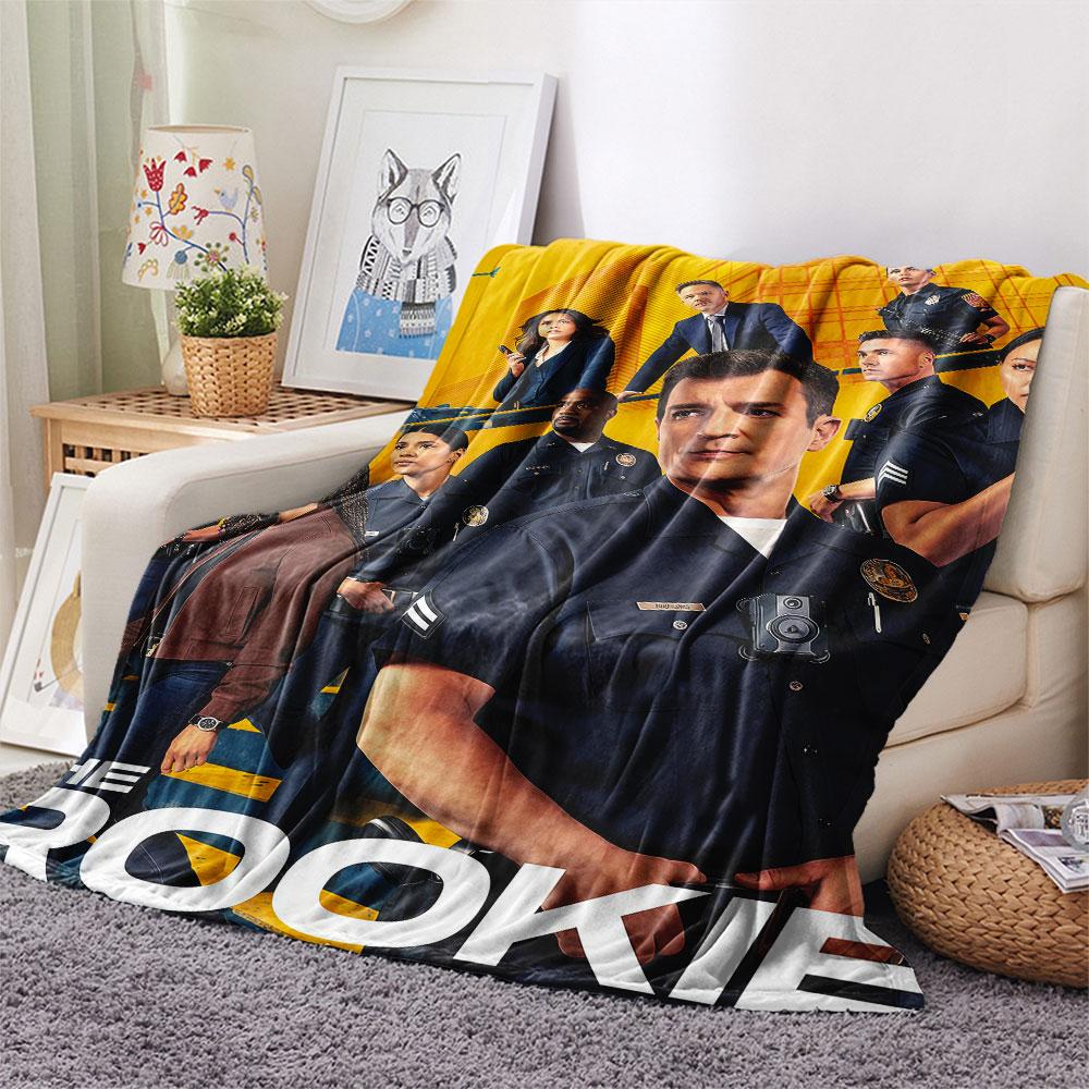 1 PZ Coperta di Flanella Fantasia THE ROOKIE Adatta a Tutte le Stagioni per Arredamento Casa Calore e Comfort Regali Regalo Festivo