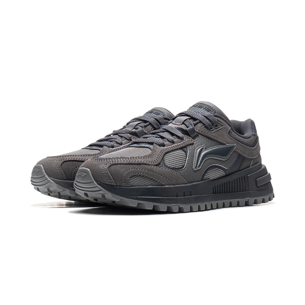 New LiNing Wind Rider 2.0 Anti-Slip Wear-Resistant Low-Top Casual Shoes Women's Smoke Ink Gray/Ash Gray AGCU340-1