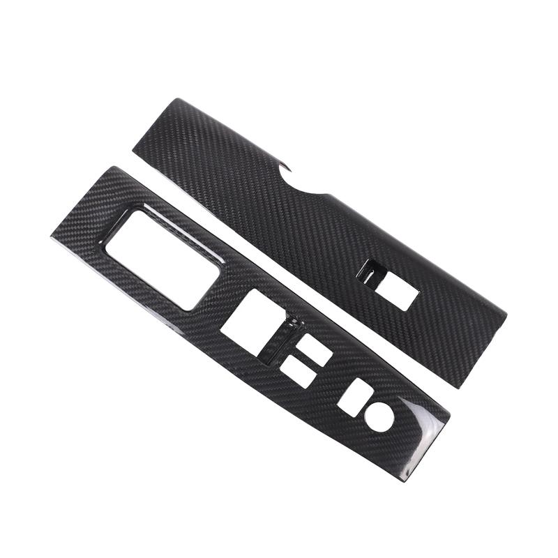 For Nissan 350Z 2003-2006 Real Carbon Fiber Car Window Lift Switch Cover Car Interior Modification Accessories RHD