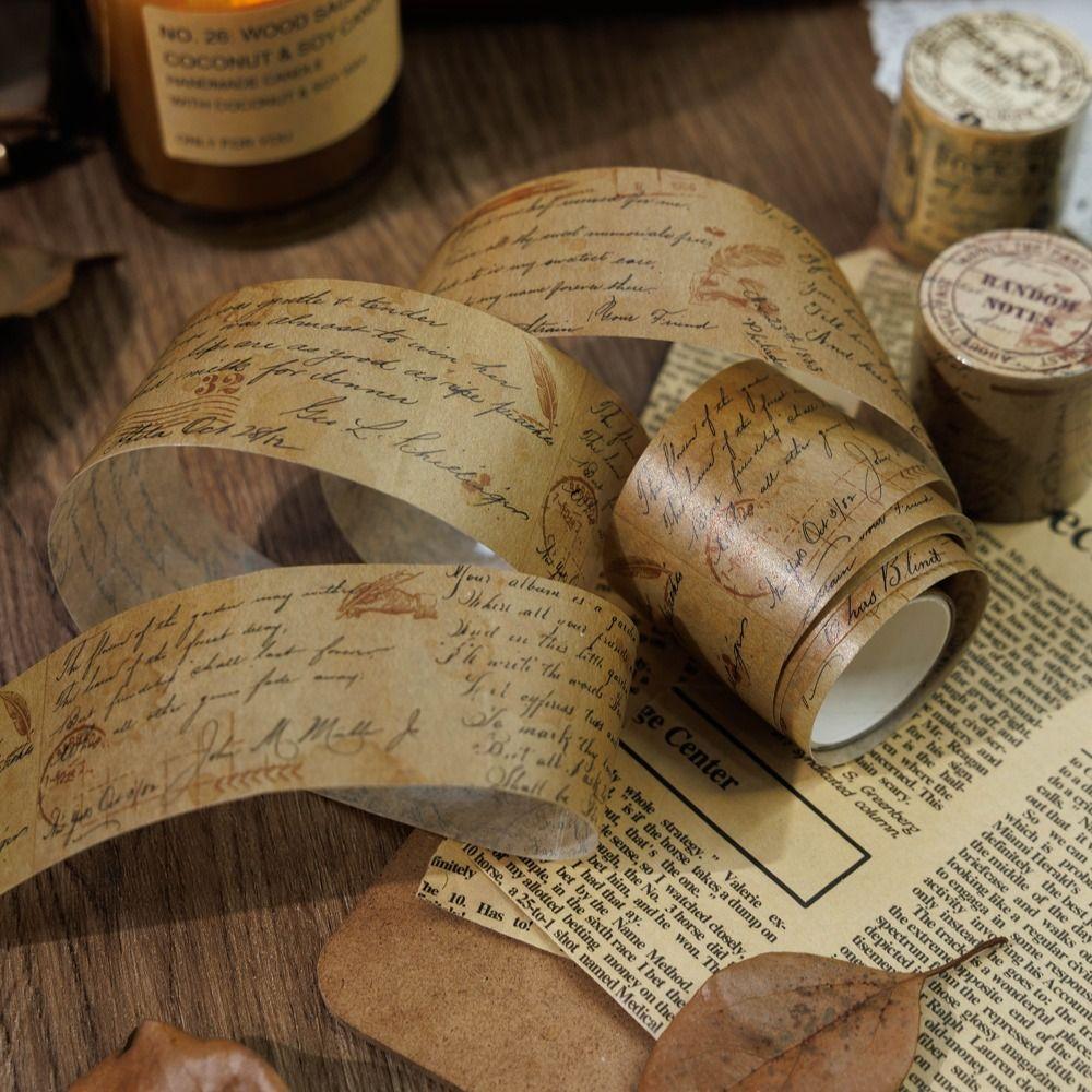 DIY Die-Cut Tape About the Past Series Decorative Paper Tape Vintage Washi Tape  Journal Decor