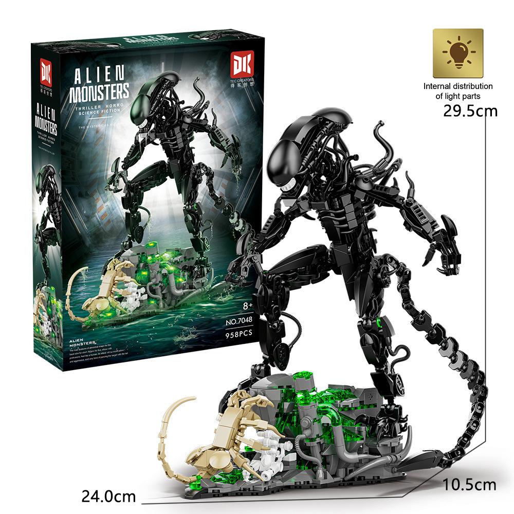 

Ксеноморф и Хищники Игрушка Лего Строительные блоки Чужой против. Фигурка Хищника Игрушки Модели Персонажей Яутжа и Чужого для Подарков No Box