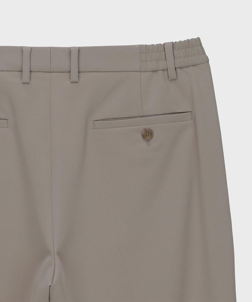 BASIC HOUSE Recycled Tapered Fit Slacks Beige Lwpt0103