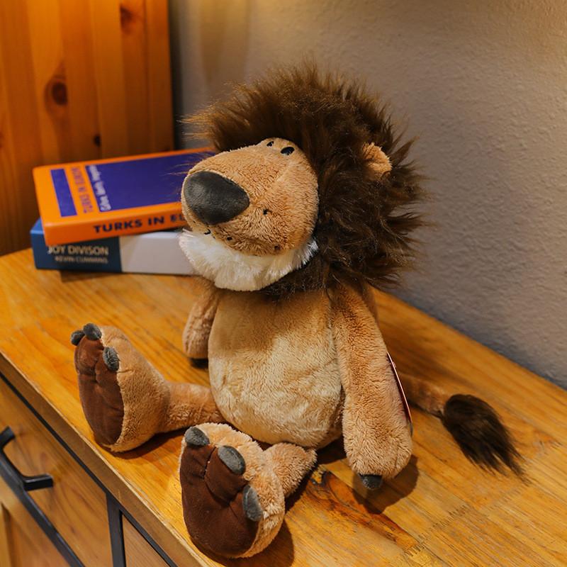 Adorable Jungle Animal Plush Toy Collection Featuring Tiger Lion Elephant Monkey And Giraffe With Soft Short Plush Design For Kids And Collectors