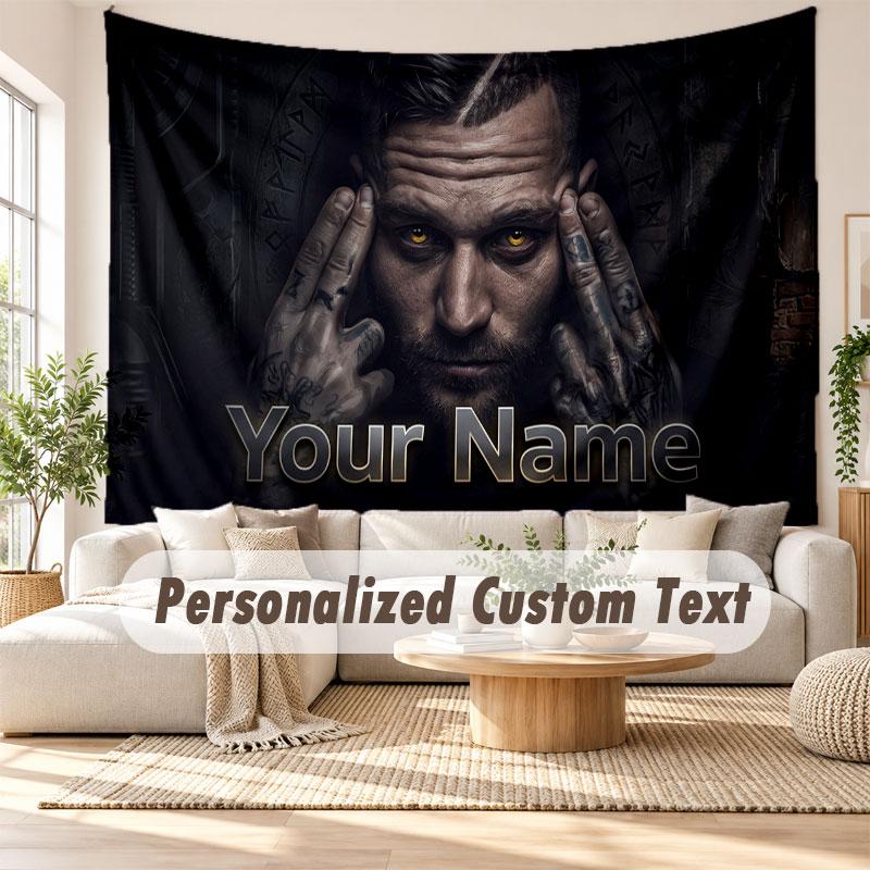 Custom Name Wall Hanging Tapestry,Kontra K Decorative Backdrop Tapestry For Dorm Home