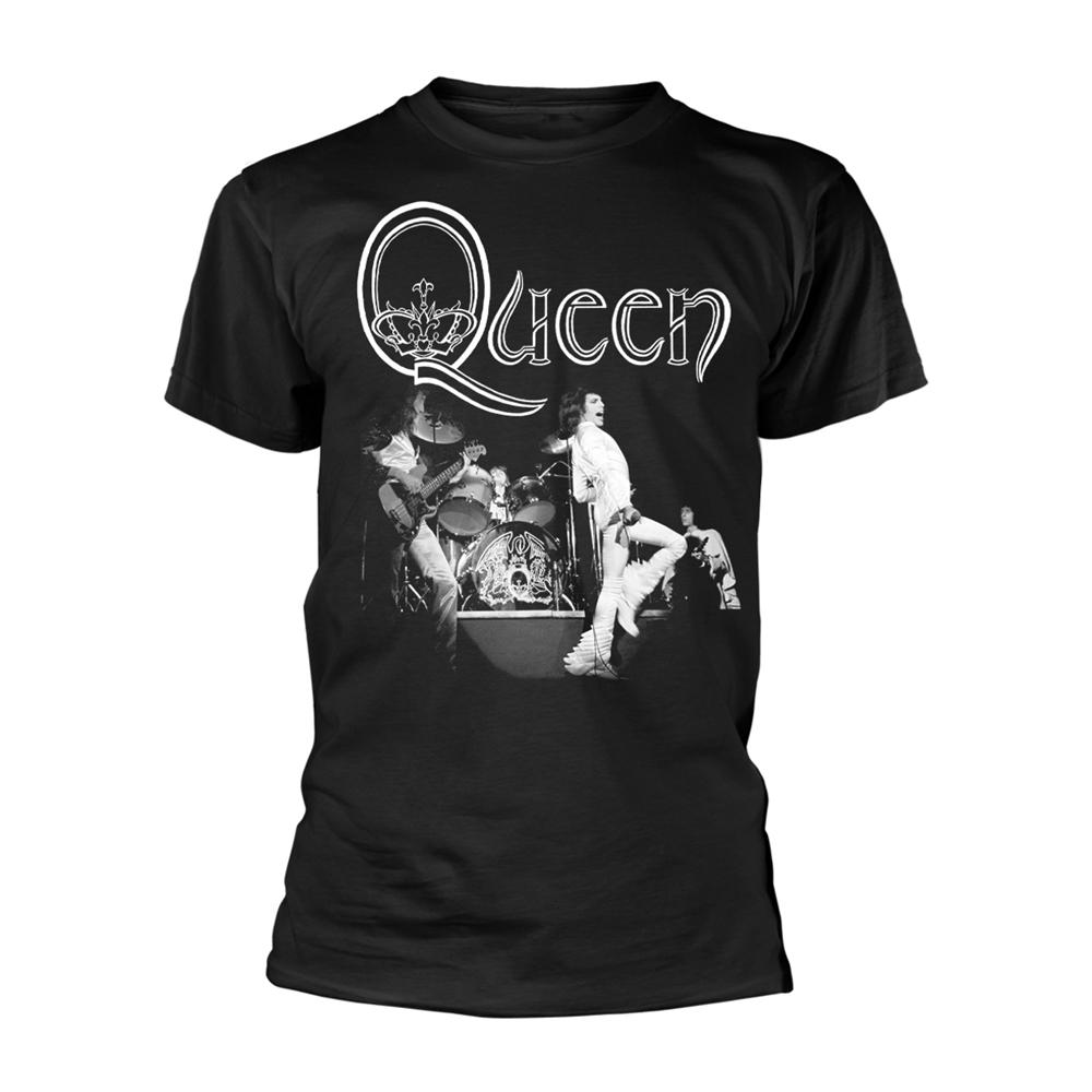 Queen Unisex Adult Live B&W T-Shirt