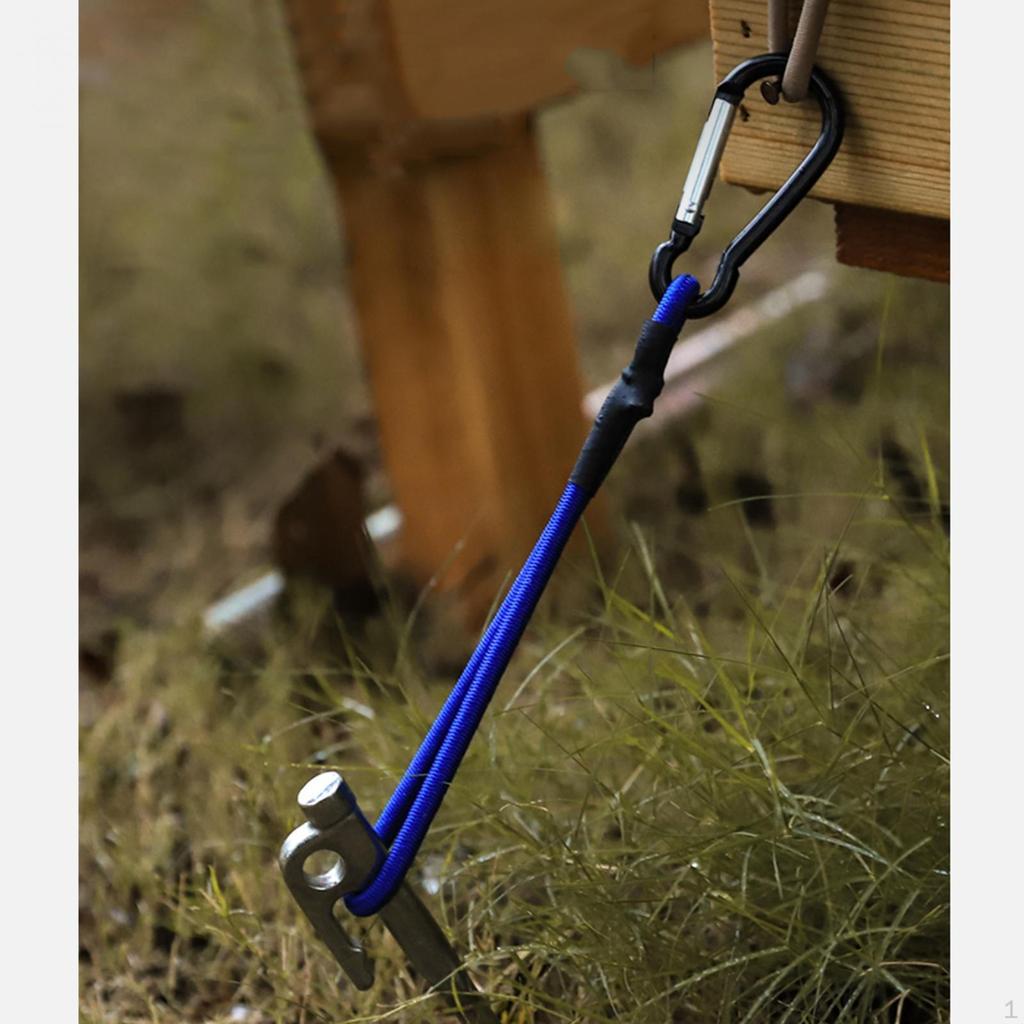 Bungee Cord with Alloy Carabiner Hook, Short Canopy Ties for Tents And Wire Racks in Outdoor