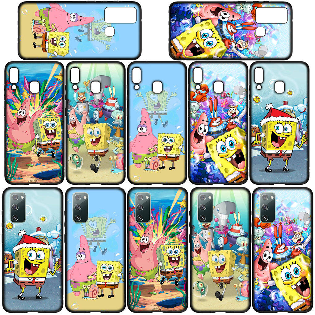 Phone Case for iPhone 17 16 15 Plus Huawei P30 P20 Lite Redmi Note 14 12 11 13 Pro Max OPPO A60 A80 A40 A18 A38 Comics S-SpongeBobs SquarePants Cover