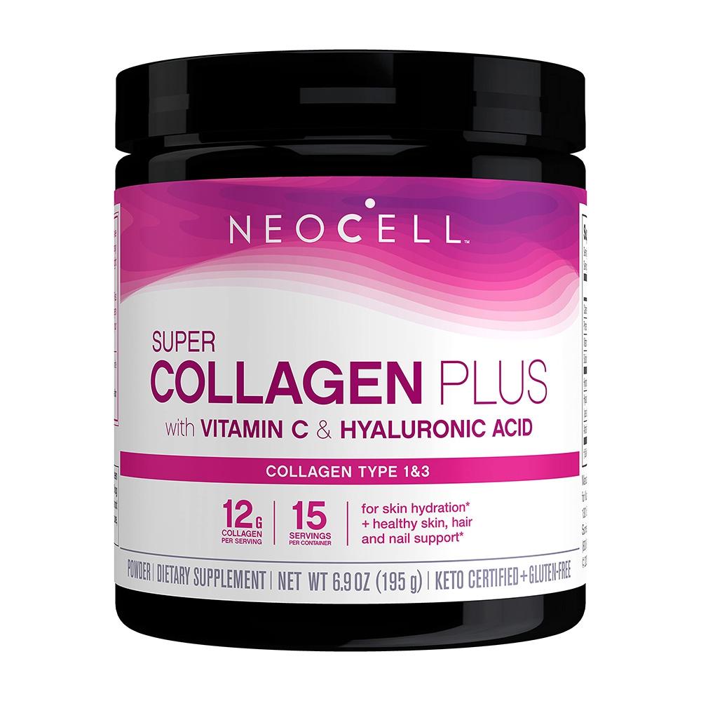 Super Collagen Plus with Vitamin C & Hyaluronic Acid Powder 15 Servings, 6.9 oz