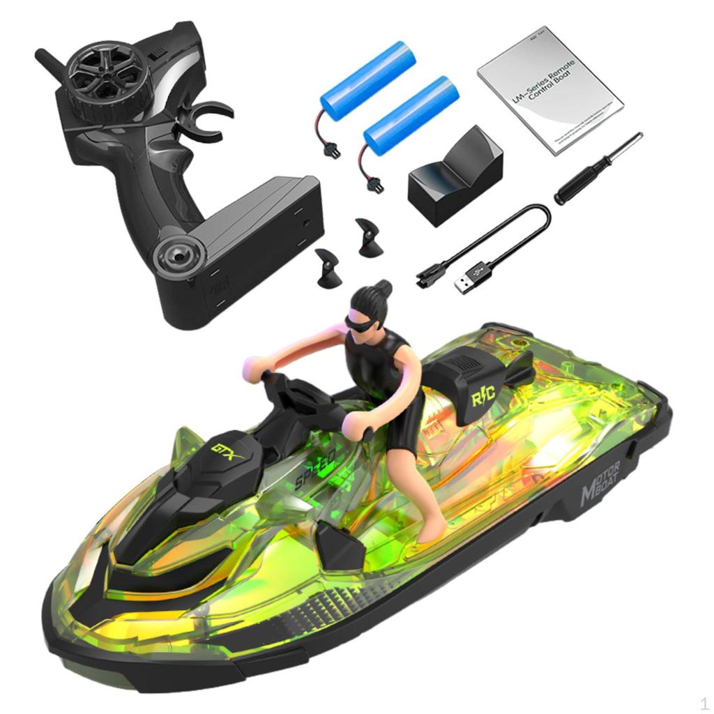 RC Boat High Speed Sensitivity Pools and Lakes Simulation Flexible Remote Control
