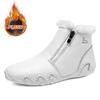 Retro Women's Genuine Leather Martin Boots - Plus Size, High-top, Wear-resistant, Casual Outdoor Shoes
