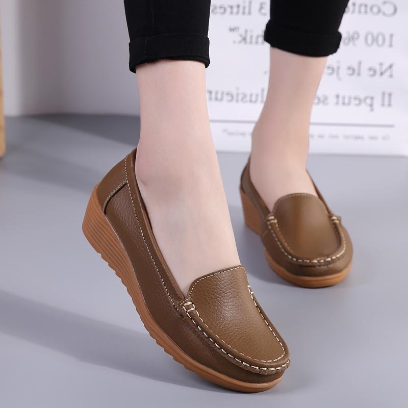 35-41 Moteriški laisvalaikio batai Mikropluošto plokščiadugniai moteriški batai slaugytojoms