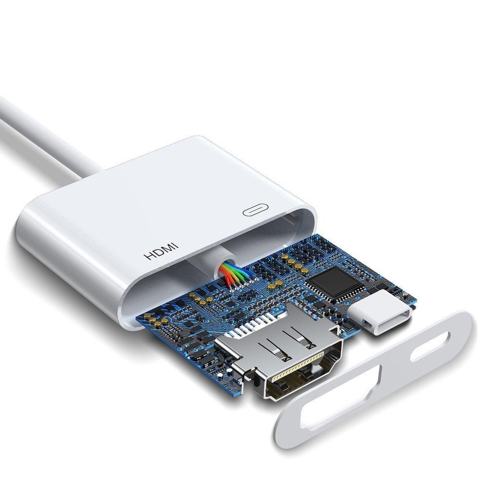 iPhone Lightning To HDMI FullHD + Lightning Adapter White