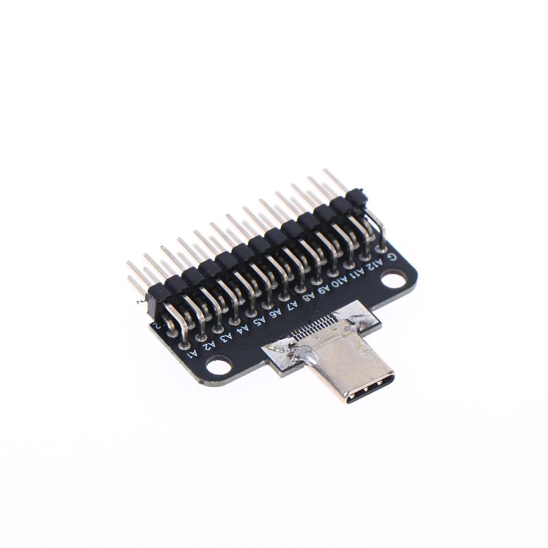 Type-C Male And Female Header Test Board Double-Sided Positive And Negative Insertion Row Pin 24P Male To Female Usb3.1 Adapter