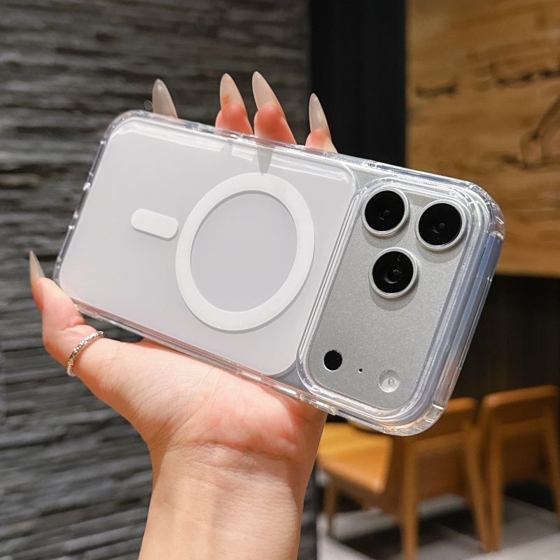 

Гібридний ударостійкий магнітний чохол для телефону Magsafe для iPhone 11 12 13 14 15 Plus 16 16E 17 Pro Max Ультратонкий жорсткий задній чохол з ПК iPhone17 Pro