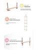 Children's Outdoor Wooden Climbing and Swing Toy - Five-Speed Amusement Equipment