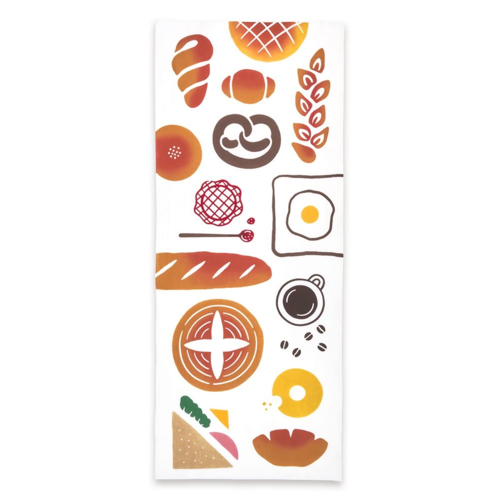 

Miyamoto Kenema Chusen Tenugui Hand Freshly Baked Bread 50208 35 x 90 cm (Dyed Towel) Approx.