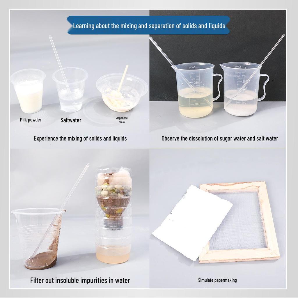 Grade 3 Science Experiment Kit: Mixing and Separating Solids and Liquids