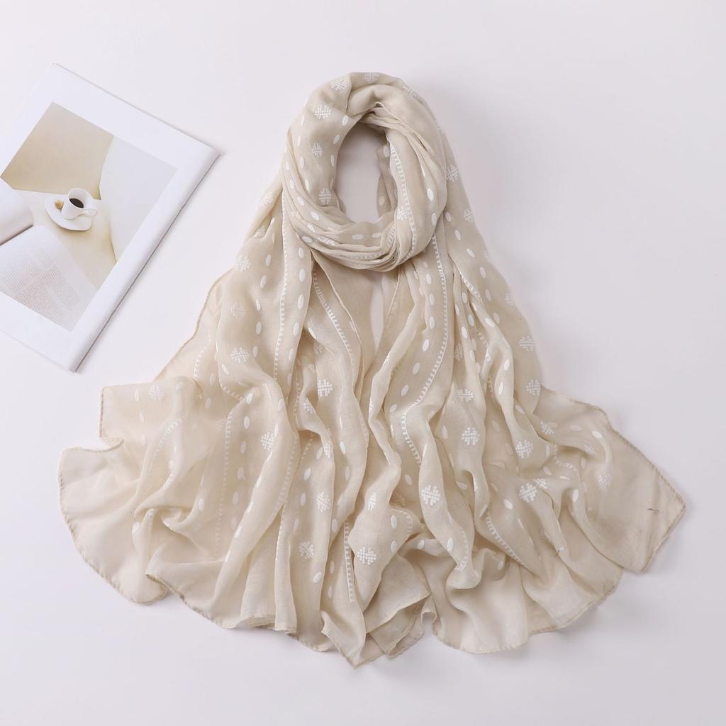 Plain Geometric Floral Foam Viscose Shawls Scarf Lady High Quality Wrap Beach Pashmina Stole Bufandas Muslim Hijab 180*90Cm