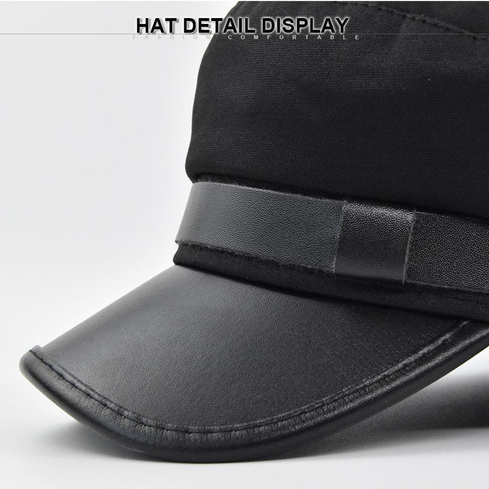 Flat Cap Vintage Navy Cap Flat Top Hat Octagonal Hat Flat Peaked Caps Warm Newsboy Hat Autumn Winter Hat Women Men
