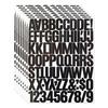 ABIY 8 Sheets 1.5 Inch Letter Number Stickers,576 Pieces Adhesive Alphabet Sticker Letters Decals For Scrapbooking